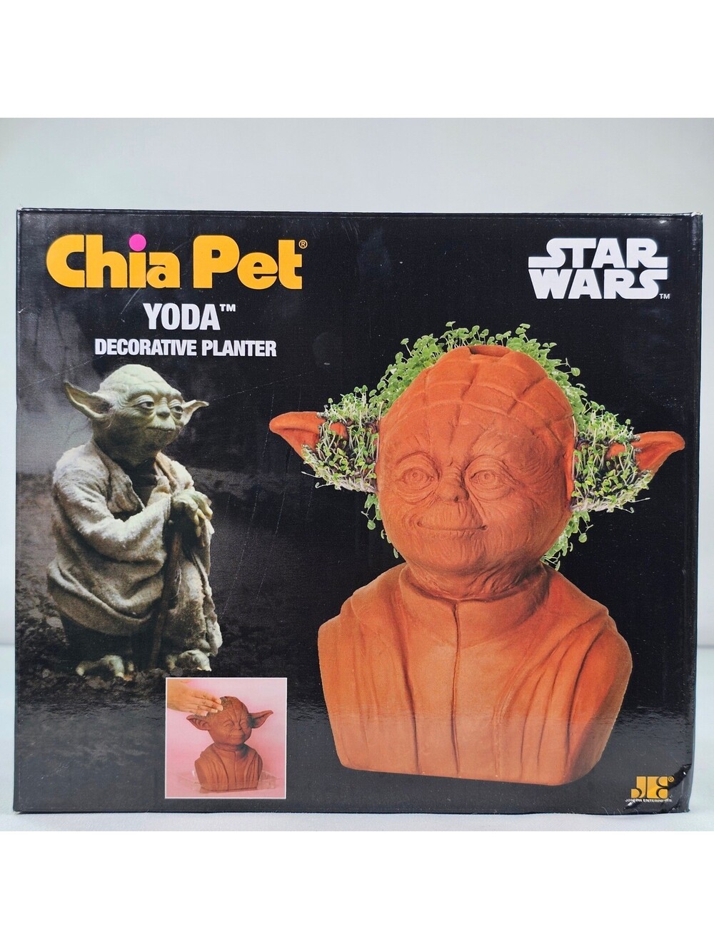 Star Wars Yoda Chia Pet Decorative Planter Handmade Pottery New in Box CP432-01
